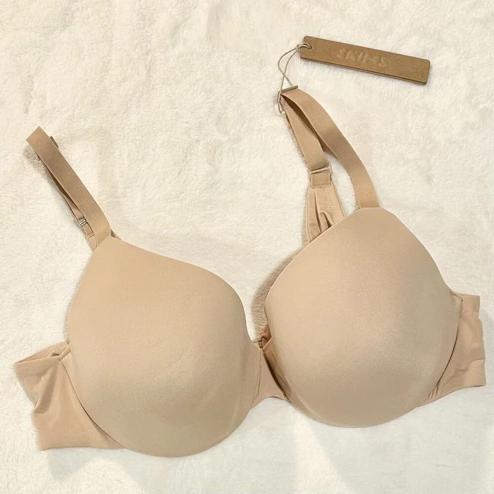 NWT SKIMS Smoothing Intimates Full Coverage Lightly Lined Bra in Clay - 36B - Picture 2 of 8